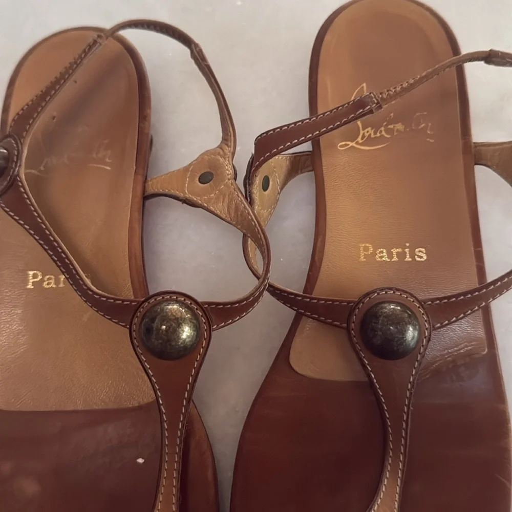 Louboutin Leather Sandals - Picture 4 of 4